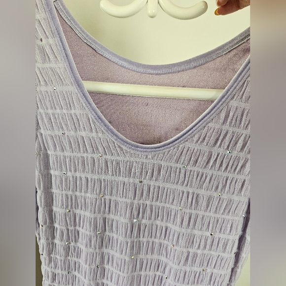 Beautiful Lilac Purple Rhinestoned Figure Skating Dress 💜⛸️✨️🌟 - Picture 4 of 8